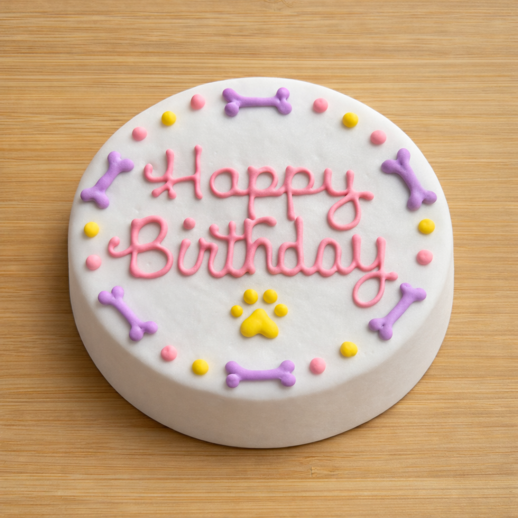 Purple Birthday Bones Oat and Peanut Butter