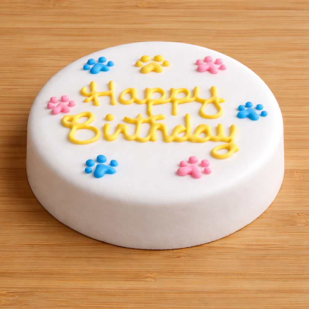 Yellow Birthday Paws