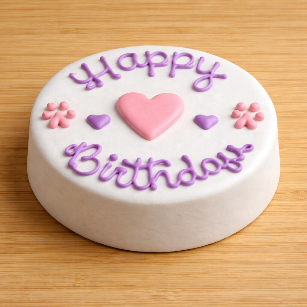 Heart Happy Birthday Oat and Peanut Butter